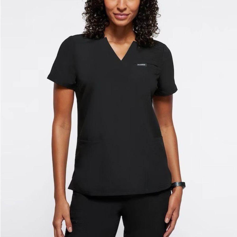 Jaanuu Black Women's Scrub Set